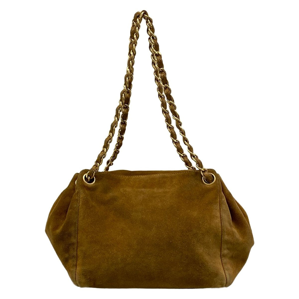 Chanel Shoulder Bag Brown Flap Chain Matt Togo — view 3