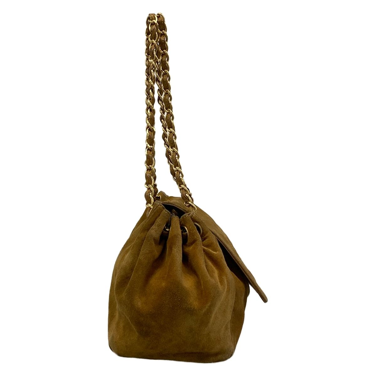 Chanel Shoulder Bag Brown Flap Chain Matt Togo — view 2