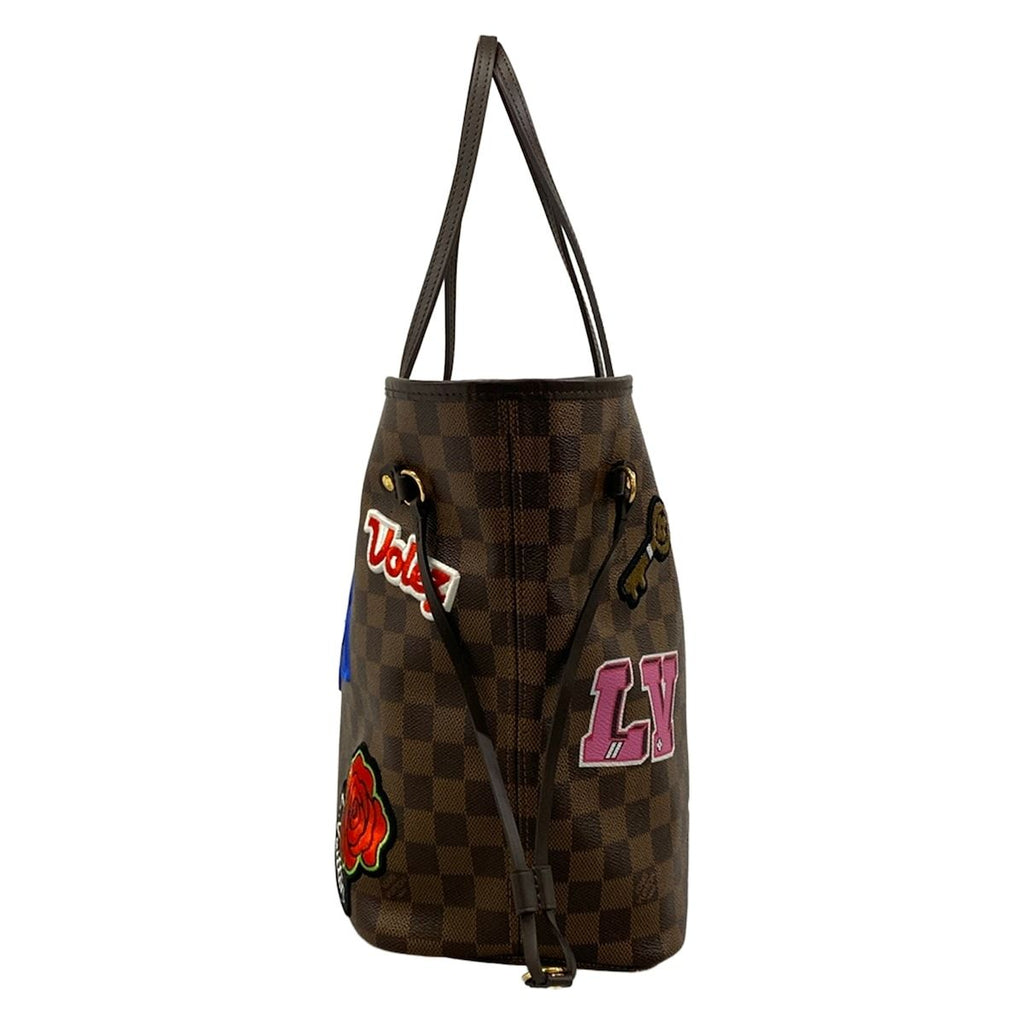 Louis Vuitton Tote Patches Neverfull Ebene Multi — view 2