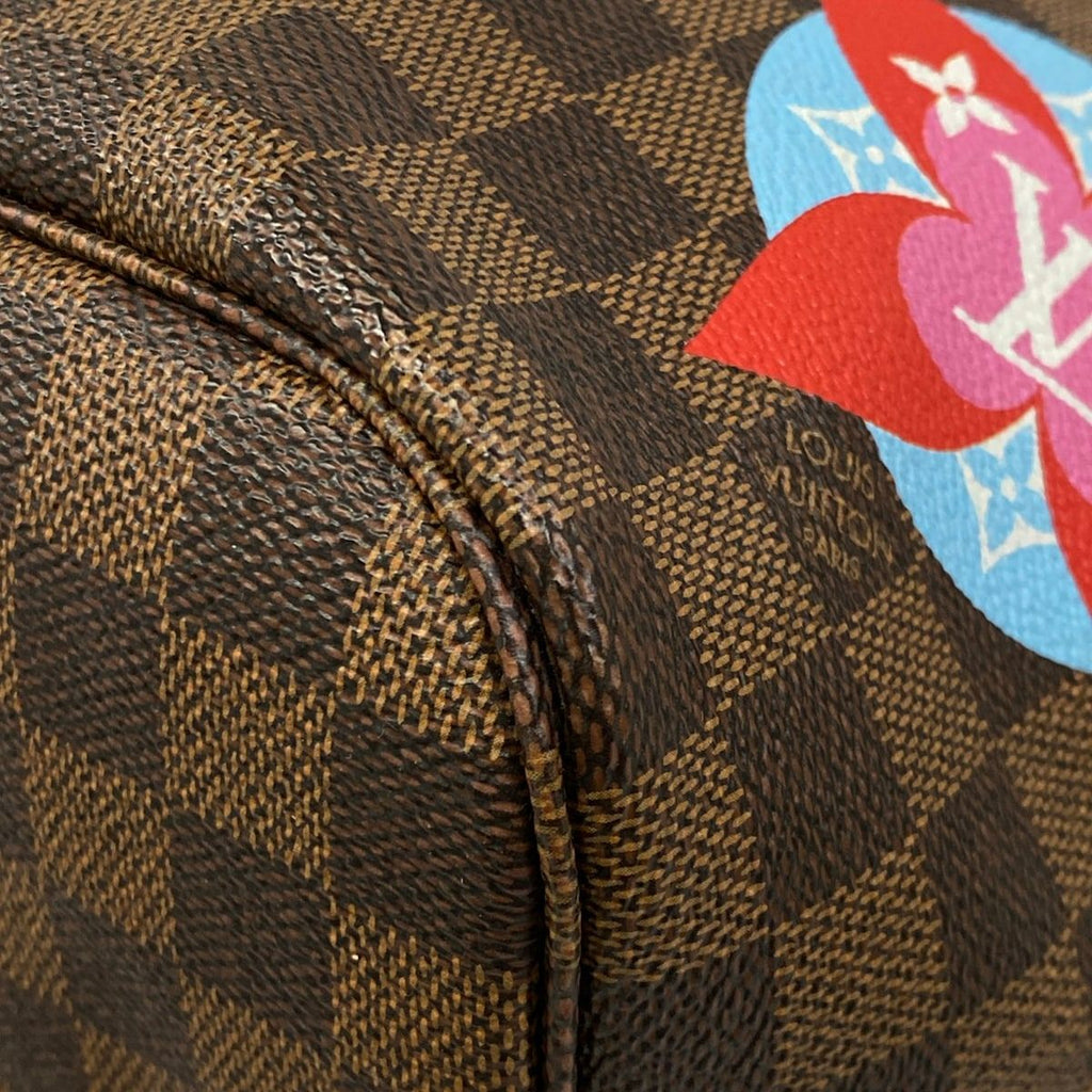 Louis Vuitton Tote Patches Neverfull Ebene Multi — view 6