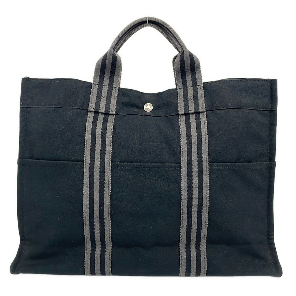 Hermes Tote Fourre Tout Black Gray