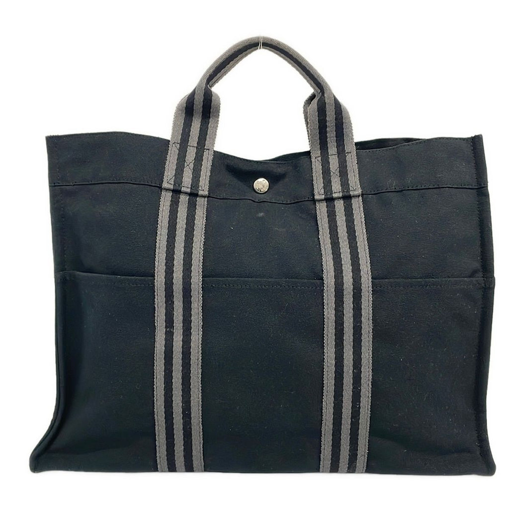 Hermes Tote Fourre Tout Black Gray — view 3