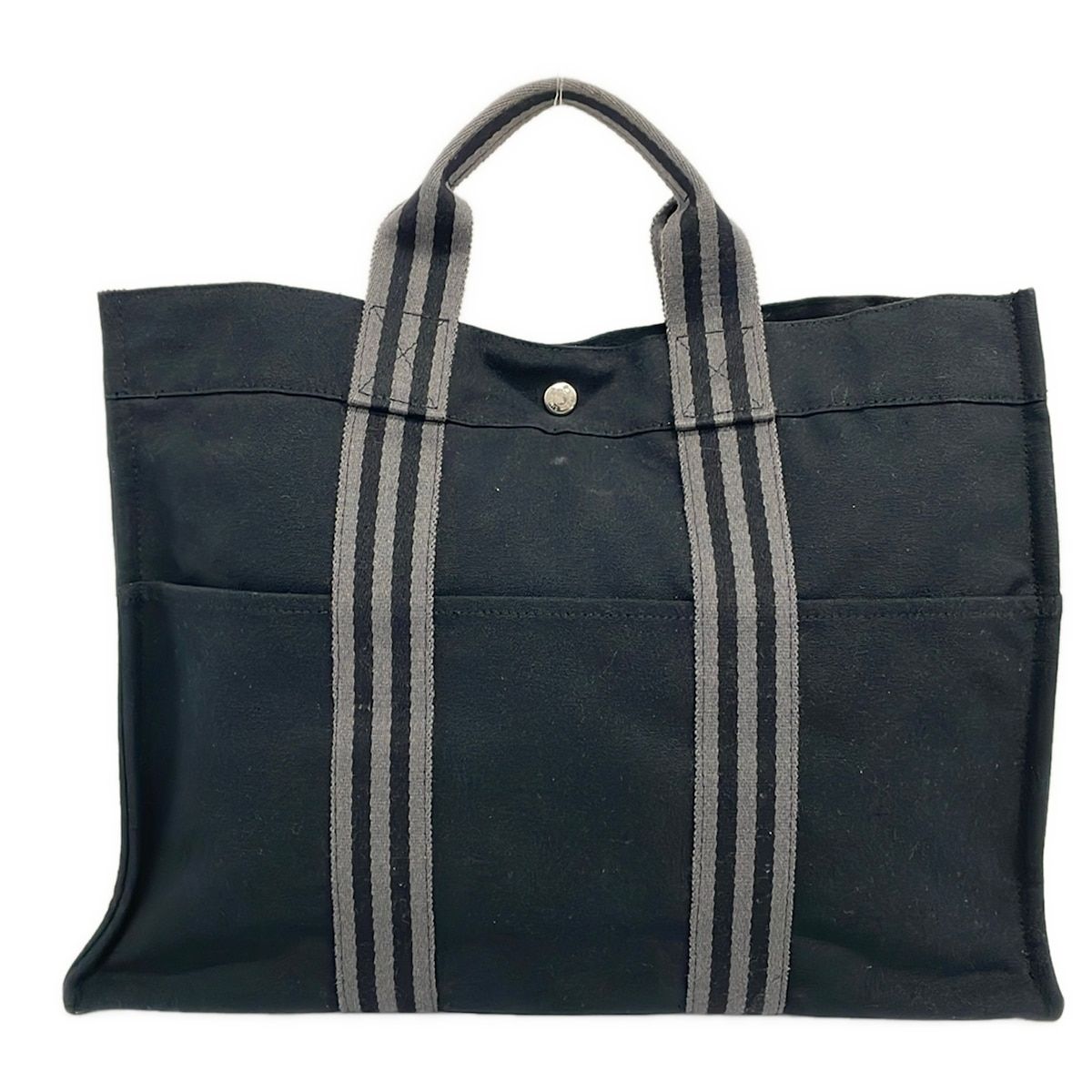 Hermes Tote Fourre Tout Black Gray — view 3