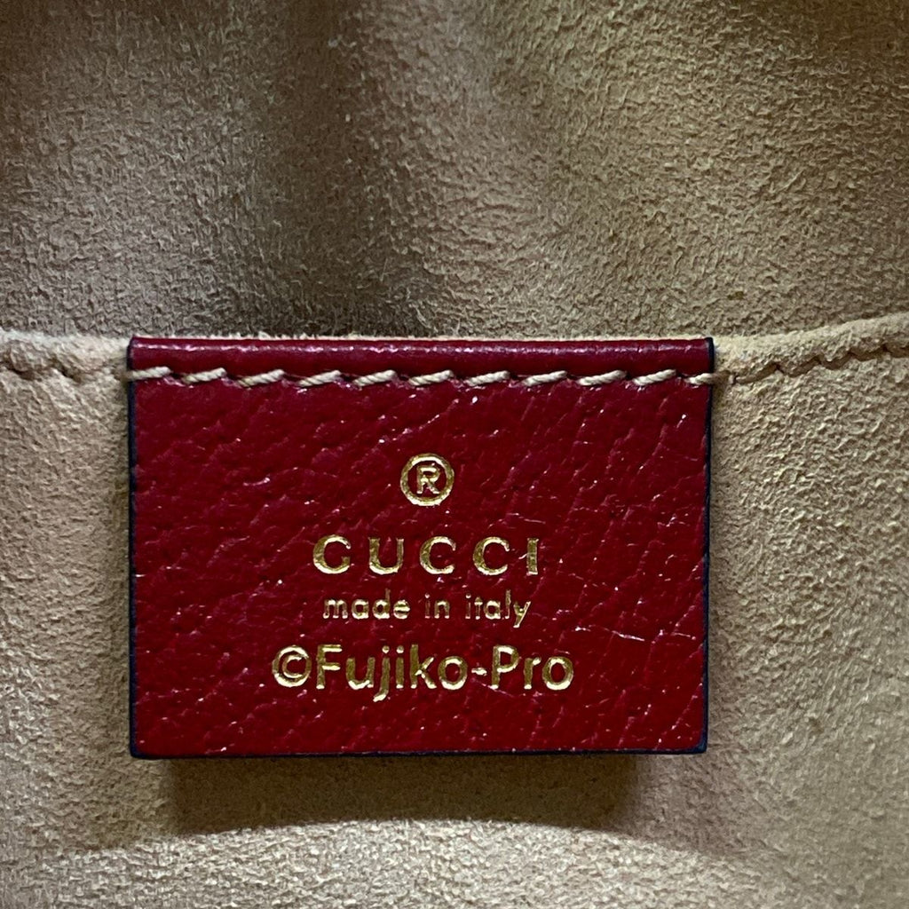 Gucci Shoulder Bag GG Marmont Micro Beige Bordeaux Multi Doraemon Fujiko Fujio — view 8