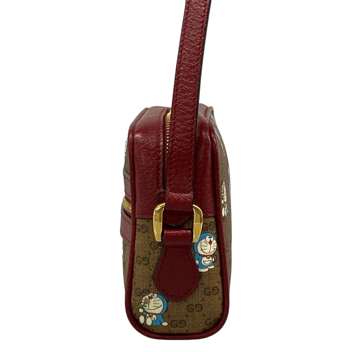 Gucci Shoulder Bag GG Marmont Micro Beige Bordeaux Multi Doraemon Fujiko Fujio — view 4