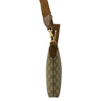 Gucci Shoulder Bag GG Supreme Interlocking Beige Dark Brown Leather — view 4