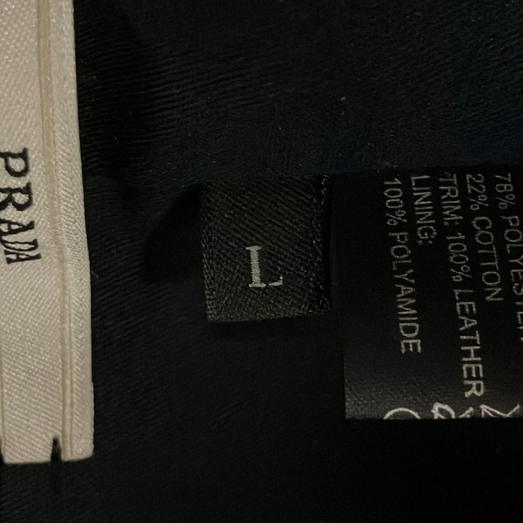 Prada Cap L Dark Gray Cotton Leather — view 7
