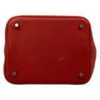 Hermes Handbag Picotin PM Rouge Garance Silver — view 5