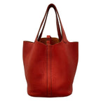 Hermes Handbag Picotin PM Rouge Garance Silver — view 4