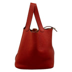Hermes Handbag Picotin PM Rouge Garance Silver — view 3