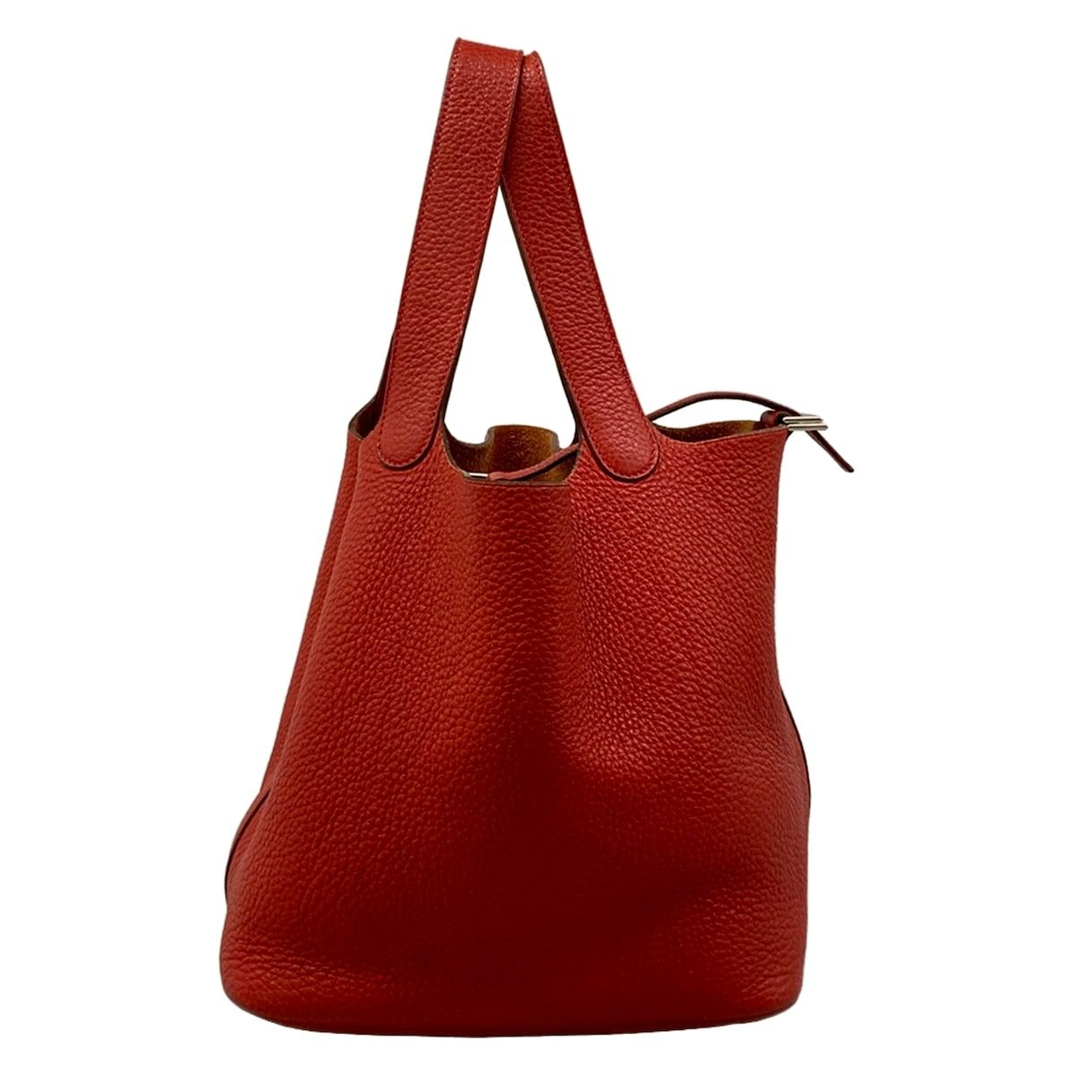 Hermes Handbag Picotin PM Rouge Garance Silver — view 3