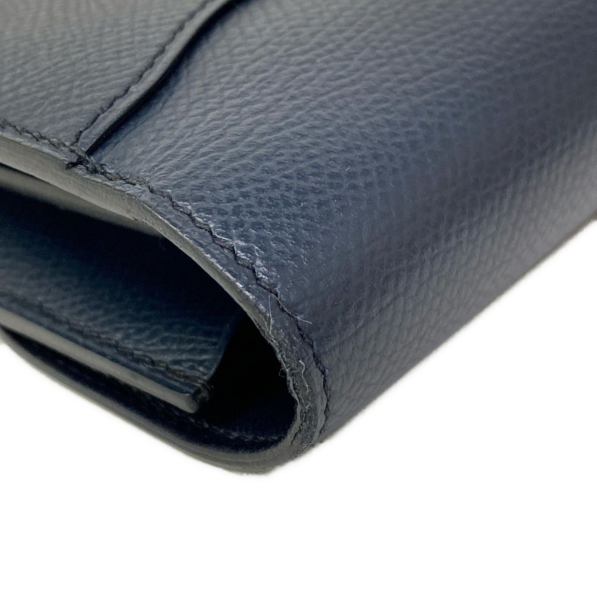Hermes Wallet Constance Long Dark Navy Gold — view 8