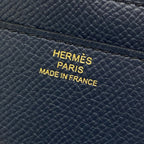 Hermes Wallet Constance Long Dark Navy Gold — view 6