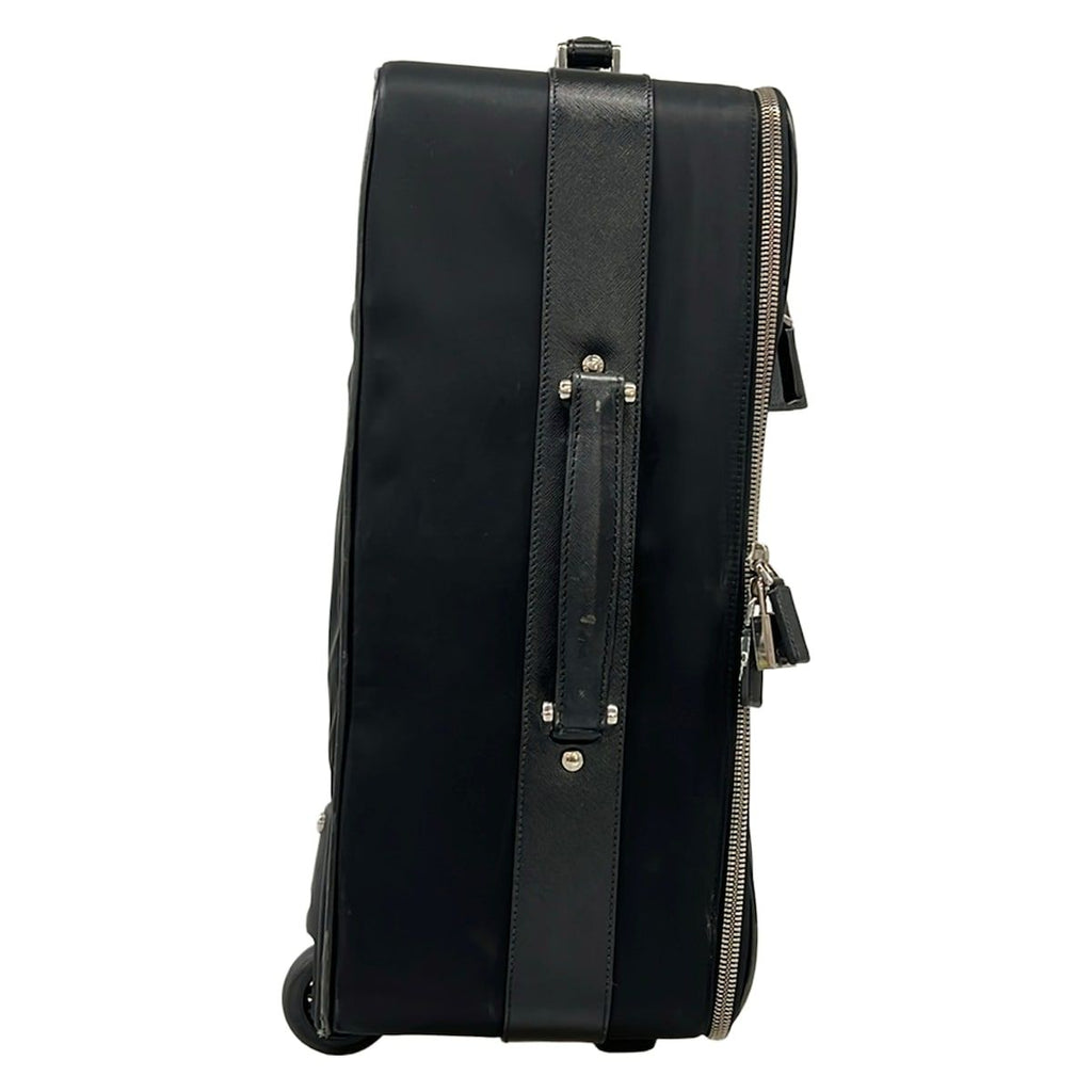 Prada Travel Bag Black Diamond No Lock Leather — view 2
