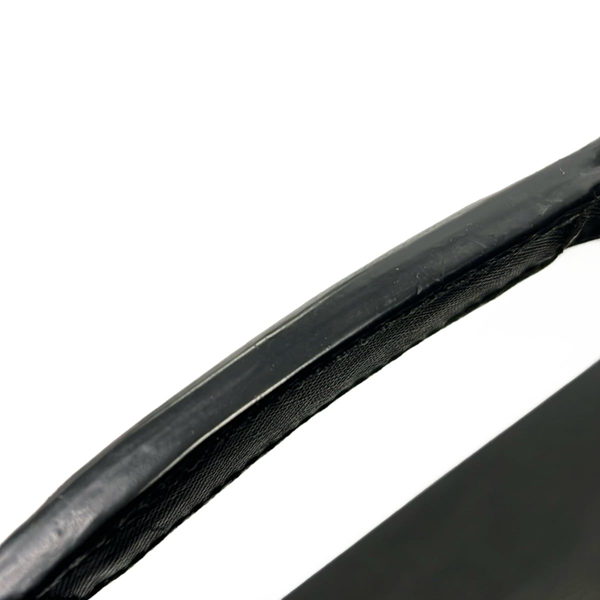 Prada Travel Bag Black Diamond No Lock Leather — view 9
