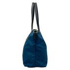 Prada Shoulder Bag Navy Blue Leather — view 4