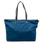 Prada Shoulder Bag Navy Blue Leather — view 3