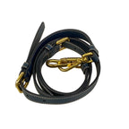 Prada Shoulder Bag Navy Blue Leather — view 9