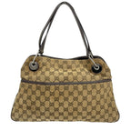 Gucci Tote Eclipse Beige Brown Leather
