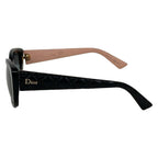 Dior Sunglasses Gruhd Black Pink Leather Eyewear — view 2