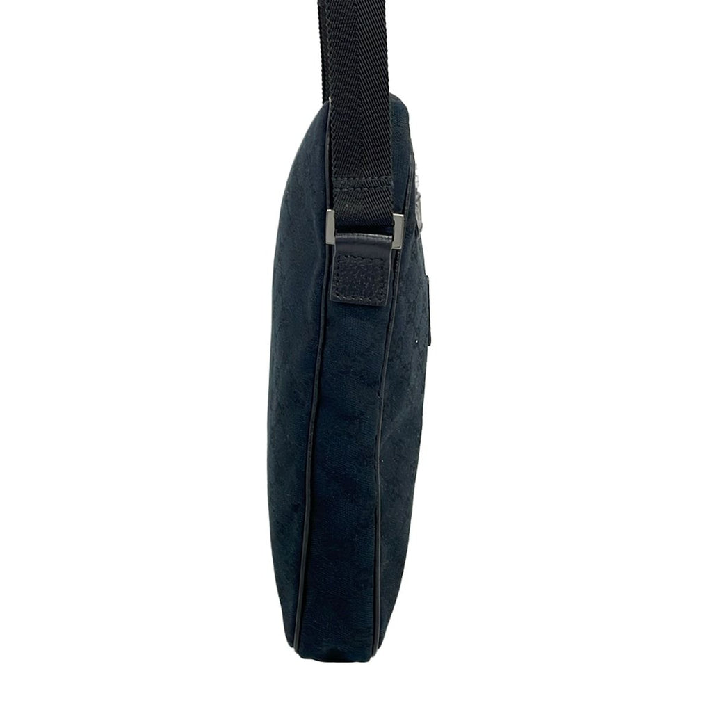 Gucci Shoulder Bag GG Pattern Black Leather — view 2