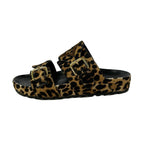 Louis Vuitton Mules 35 Bondia Line Beige Black Leopard Print