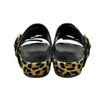 Louis Vuitton Mules 35 Bondia Line Beige Black Leopard Print — view 3