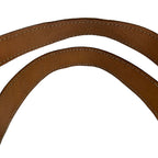 Celine Shoulder Bag Macadam Pattern Dark Brown Light Leather — view 9