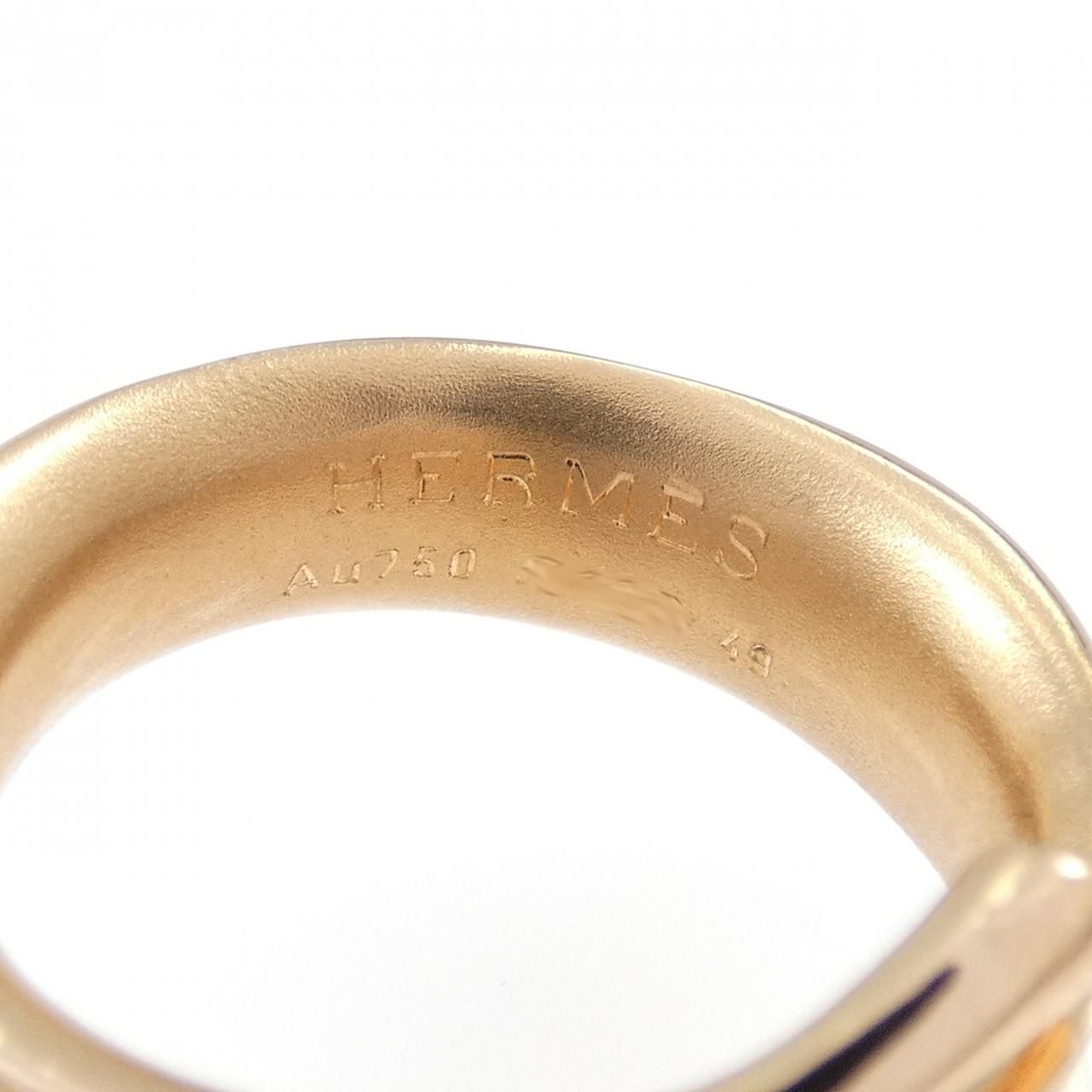Hermes Obsidian Ring Gold — view 4