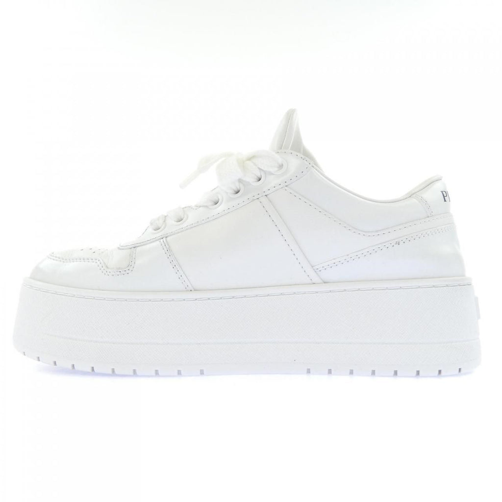 Prada Triangle Logo Downtown Gold Sneakers — view 2