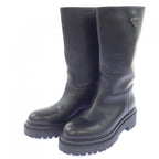 Prada Triangle Logo Long Boots — view 3