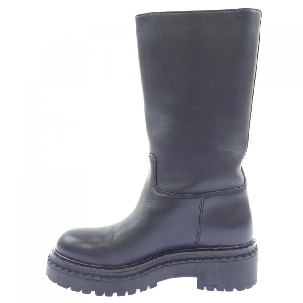 Prada Triangle Logo Long Boots — view 2