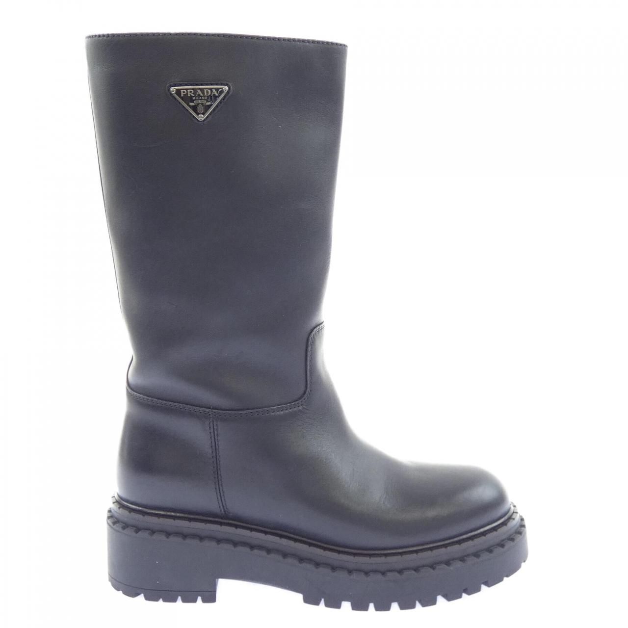 Prada Triangle Logo Long Boots