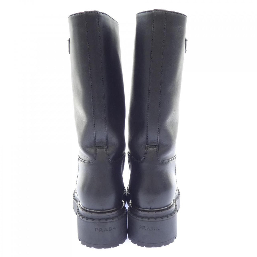 Prada Triangle Logo Long Boots — view 5