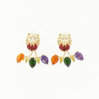 Gucci Lionhead Earrings Gold