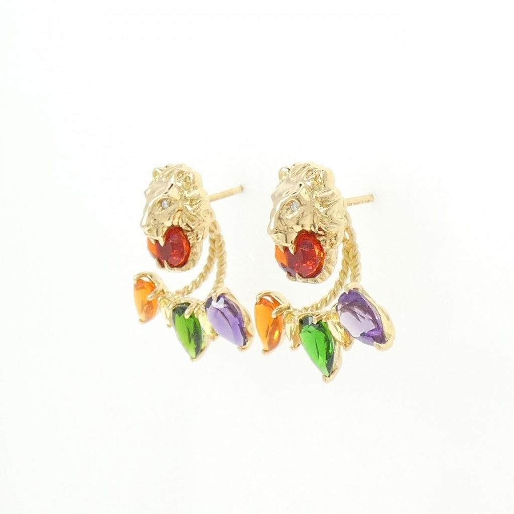 Gucci Lionhead Earrings Gold — view 2