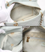 Chanel Chain Tote Shoulder Bag Gold Quilted CC Logo