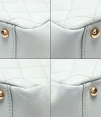 Chanel Chain Tote Shoulder Bag Gold Quilted CC Logo