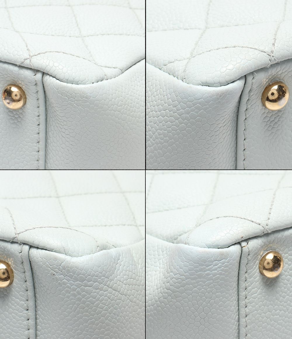 Chanel Chain Tote Shoulder Bag Gold Quilted CC Logo