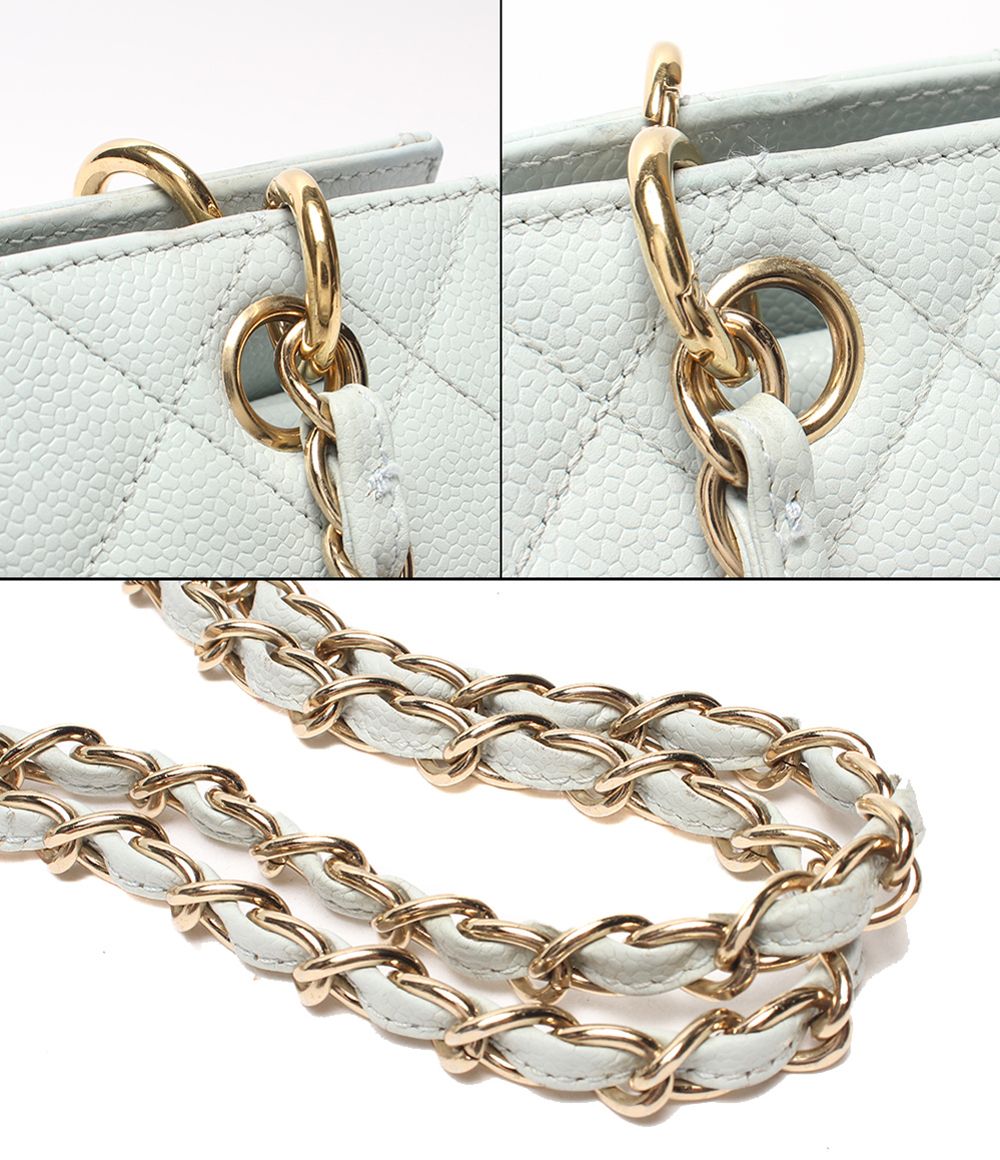 Chanel Chain Tote Shoulder Bag Gold Quilted CC Logo