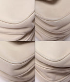 Chanel Chain Shoulder Bag Single Flap Silver Lambskin Choco — view 5