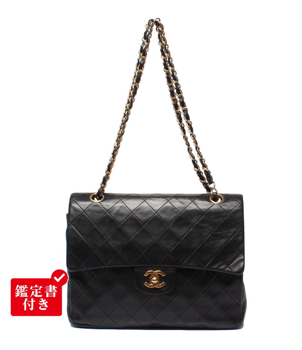 Chanel Chain Shoulder Bag Gold Quilted 25 Lambskin Double Flap