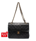 Chanel Chain Shoulder Bag Gold Quilted 25 Lambskin Double Flap