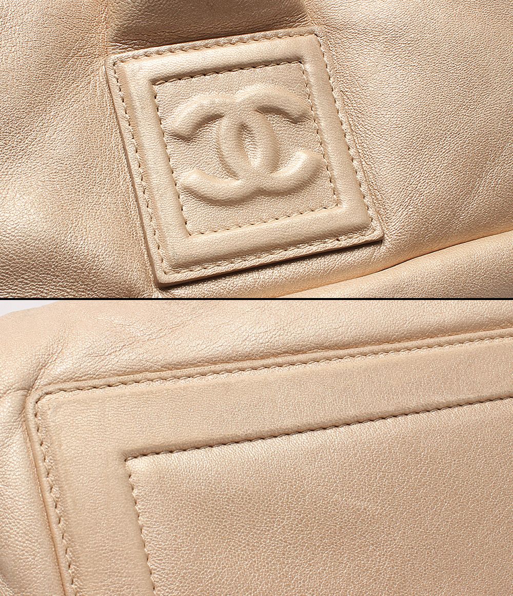 Chanel Tote Gold Coco Cocoon CC Logo Lambskin — view 8