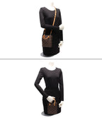 Louis Vuitton 2-Way Shoulder Bag Crossbody Sac Plat Monogram — view 9