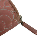 Chanel Coin Case Camellia Pink White Silver L-shaped Zipper Lambskin with — view 6