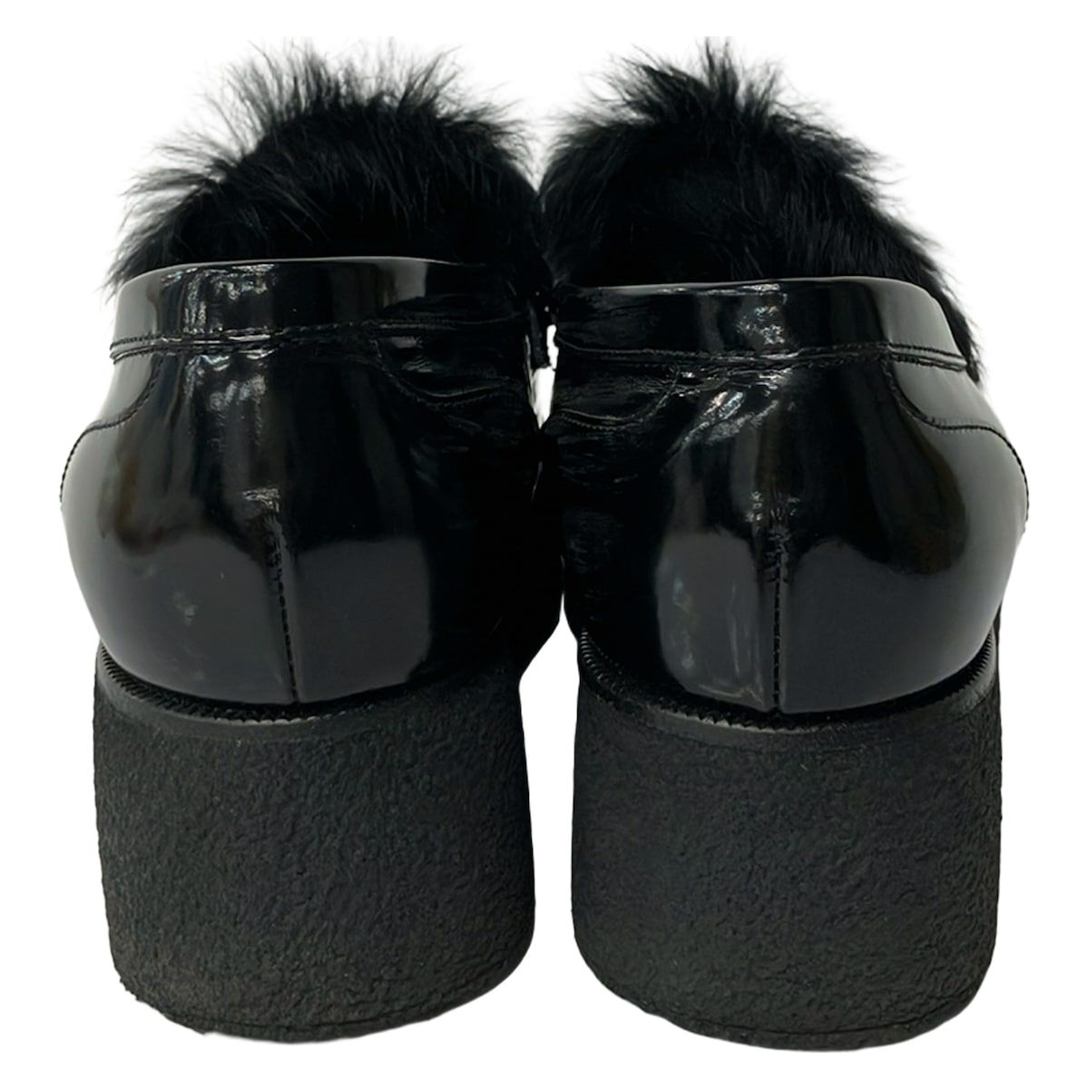 Louis Vuitton Shoes Samurai Line Black Chain Platform Leather — view 3