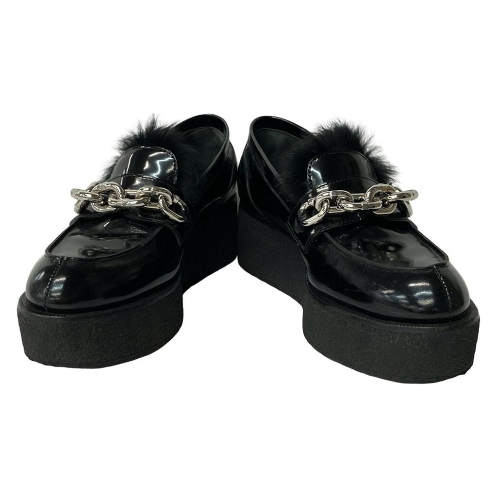 Louis Vuitton Shoes Samurai Line Black Chain Platform Leather — view 2