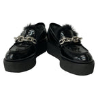 Louis Vuitton Shoes Samurai Line Black Chain Platform Leather — view 2