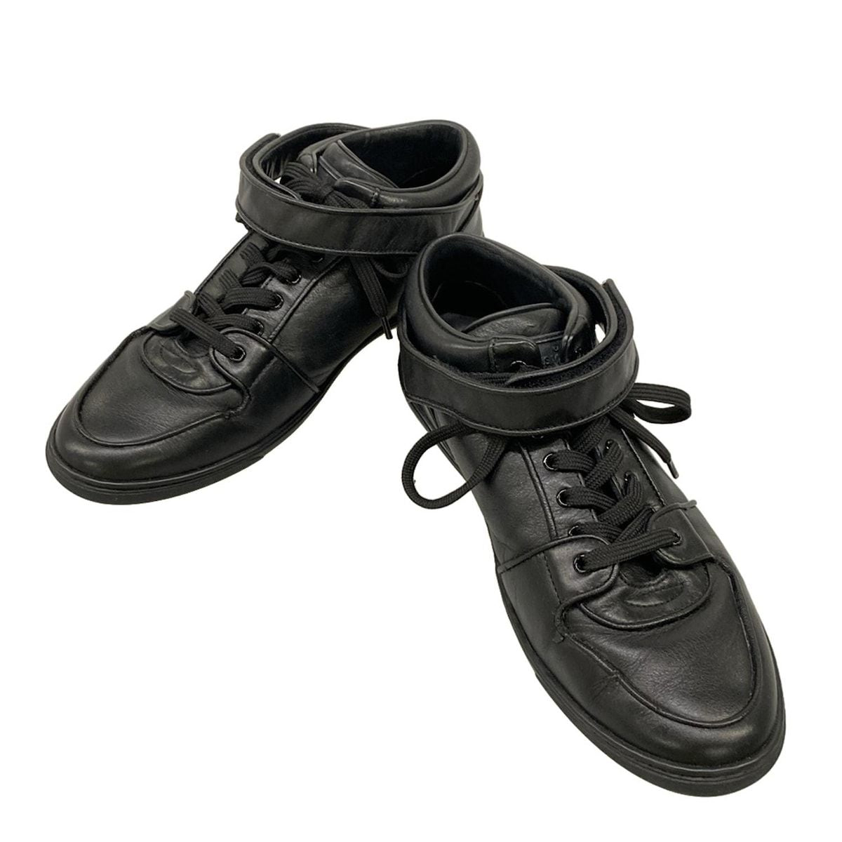 Louis Vuitton Sneakers 37.5 Acapulco Line Black Low Cut Leather — view 2